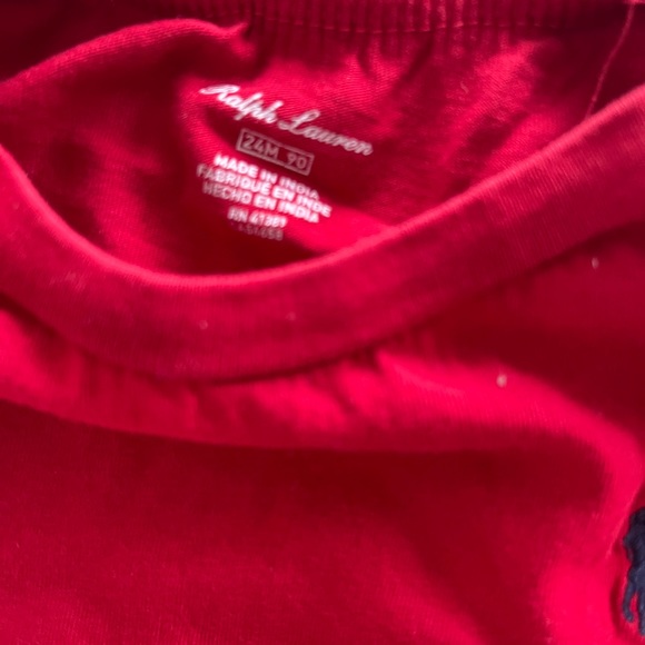 Polo Ralph Lauren Baby Red Logo Short Sleeve T Shirt - Picture 3 of 6